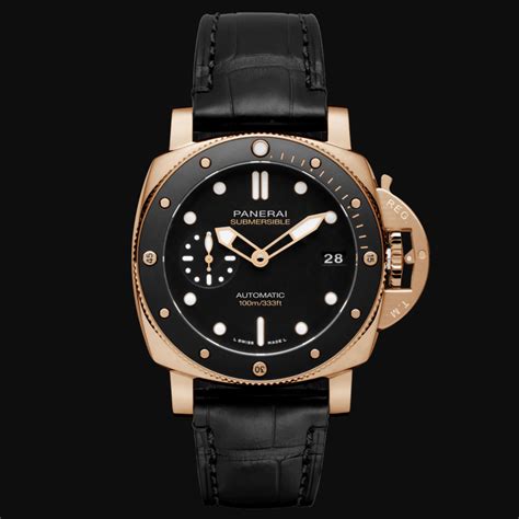 panerai submersible 42mm thickness|Panerai underwater goldtech 42mm.